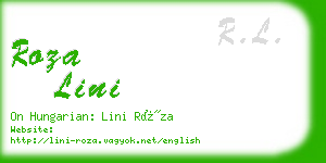 roza lini business card